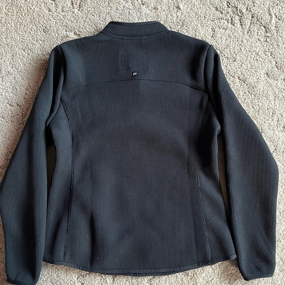 Fabletics Black Quarter Zip Pace Jacket Medium - image 3